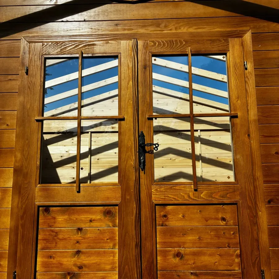 joinery detail of a wooden structure - handmade
